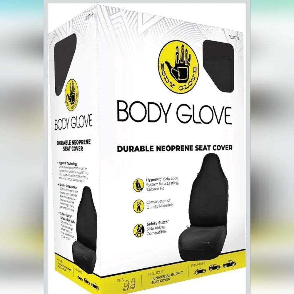 Body Glove Durable Black Neoprene Seat Cover (1 per box) - New